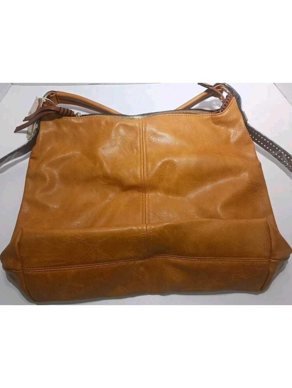 Alyssa - Vegan Leather - Large Tote Bag - 14"x13" - NEW w/ Imperfections